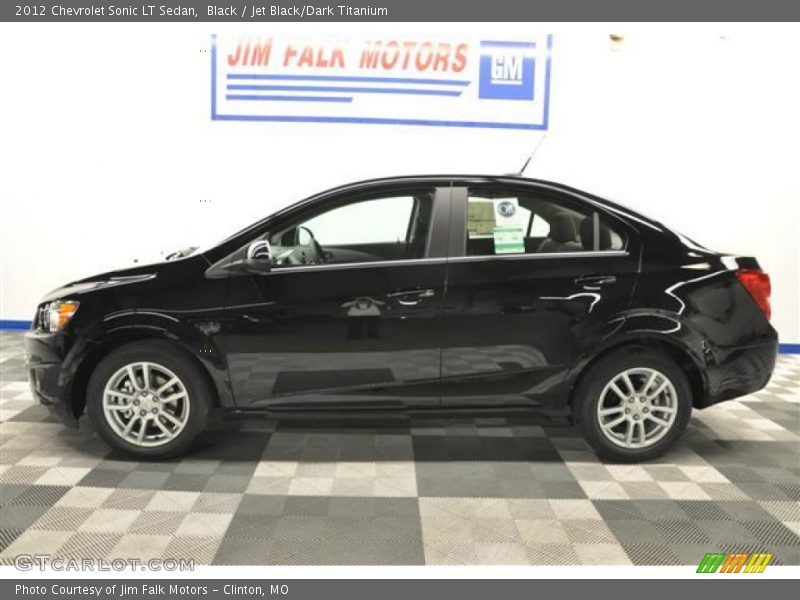 Black / Jet Black/Dark Titanium 2012 Chevrolet Sonic LT Sedan