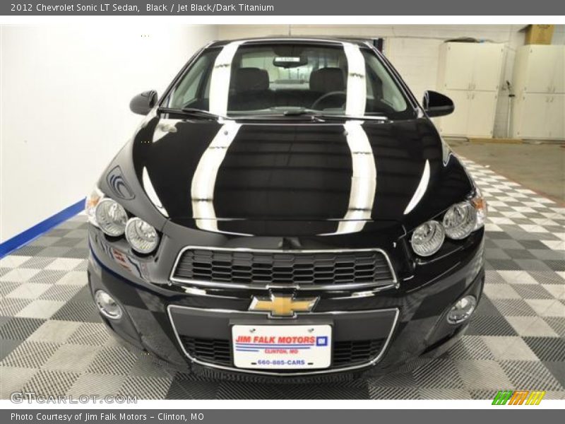 Black / Jet Black/Dark Titanium 2012 Chevrolet Sonic LT Sedan