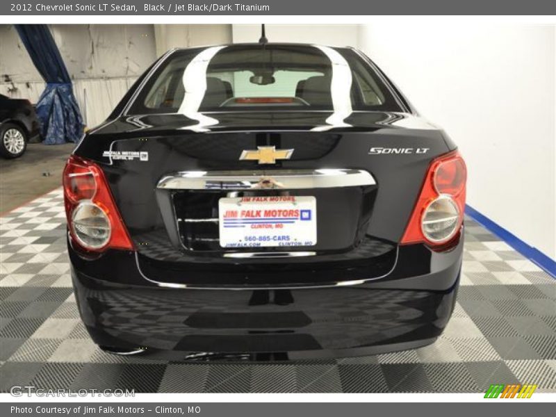 Black / Jet Black/Dark Titanium 2012 Chevrolet Sonic LT Sedan