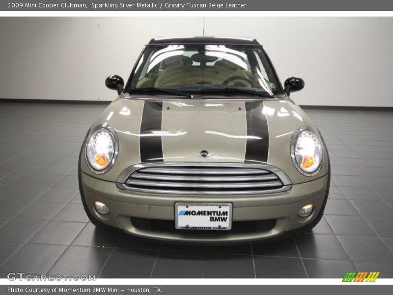 Sparkling Silver Metallic / Gravity Tuscan Beige Leather 2009 Mini Cooper Clubman