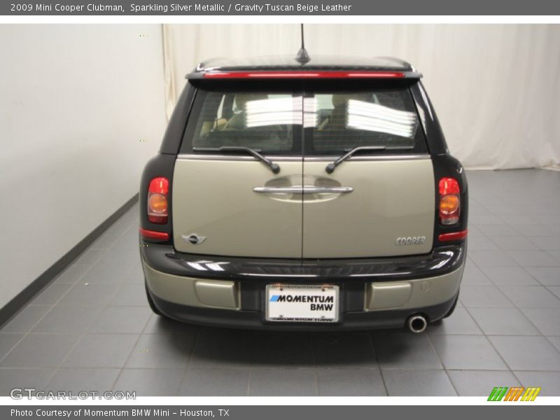 Sparkling Silver Metallic / Gravity Tuscan Beige Leather 2009 Mini Cooper Clubman