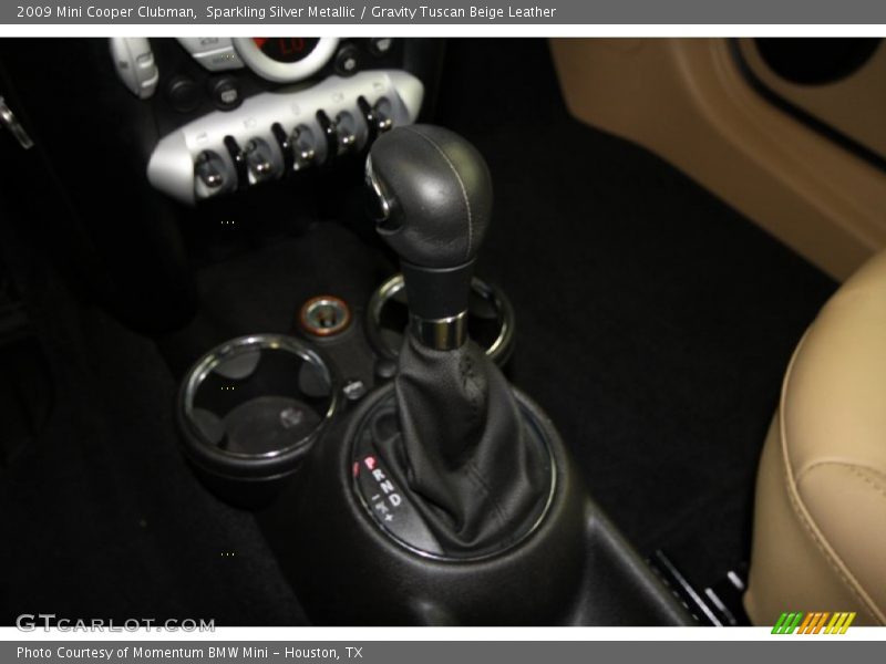 Sparkling Silver Metallic / Gravity Tuscan Beige Leather 2009 Mini Cooper Clubman