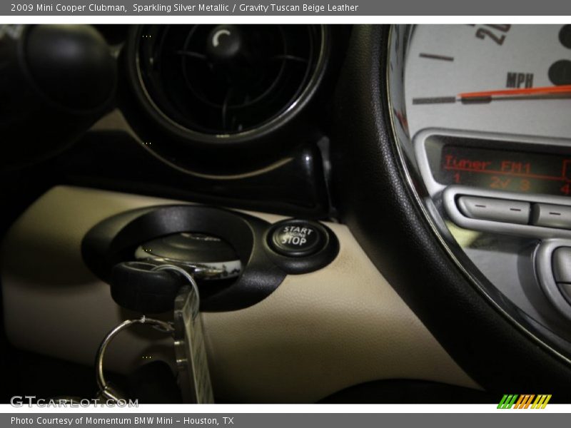 Sparkling Silver Metallic / Gravity Tuscan Beige Leather 2009 Mini Cooper Clubman