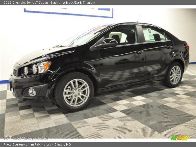 Black / Jet Black/Dark Titanium 2012 Chevrolet Sonic LT Sedan