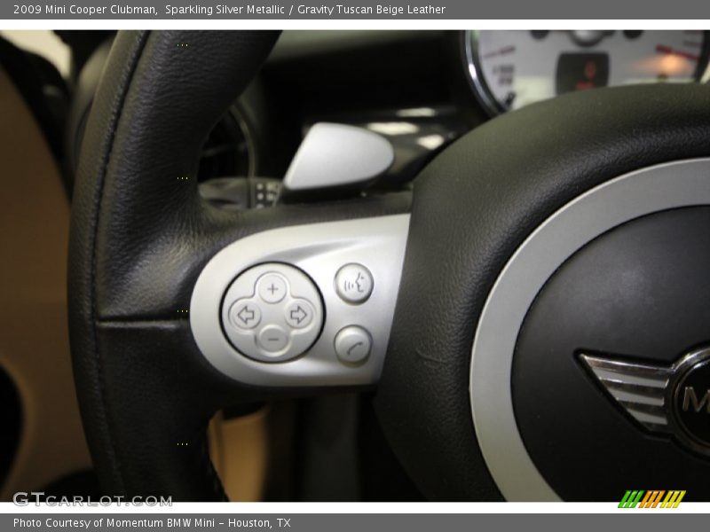 Sparkling Silver Metallic / Gravity Tuscan Beige Leather 2009 Mini Cooper Clubman