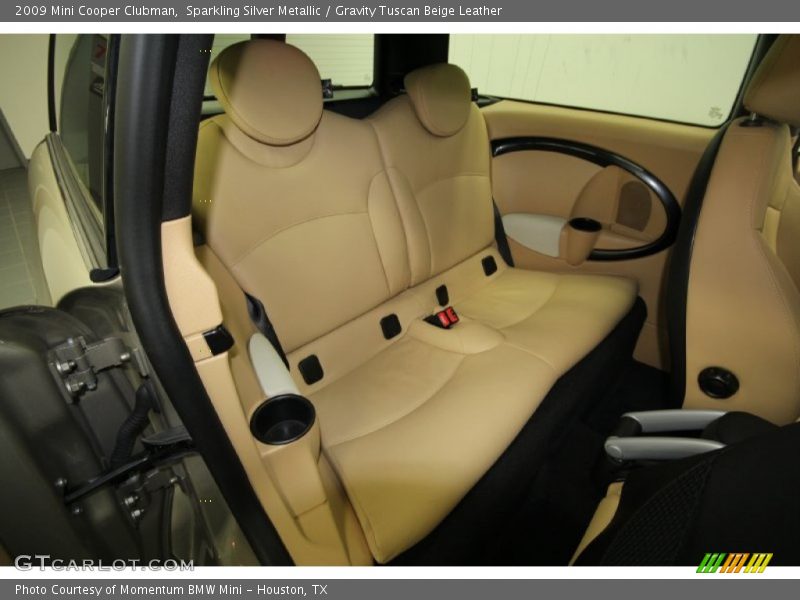 Sparkling Silver Metallic / Gravity Tuscan Beige Leather 2009 Mini Cooper Clubman