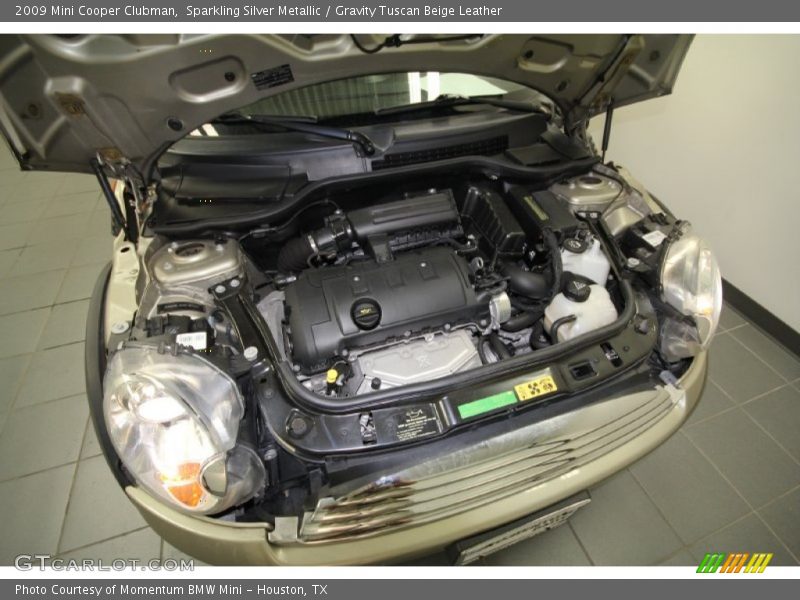 Sparkling Silver Metallic / Gravity Tuscan Beige Leather 2009 Mini Cooper Clubman