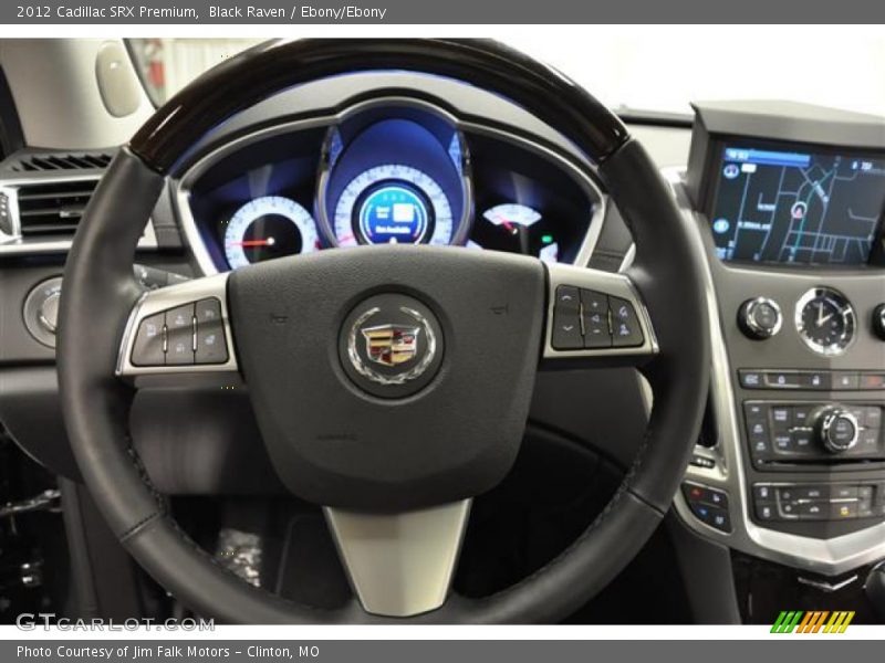Black Raven / Ebony/Ebony 2012 Cadillac SRX Premium