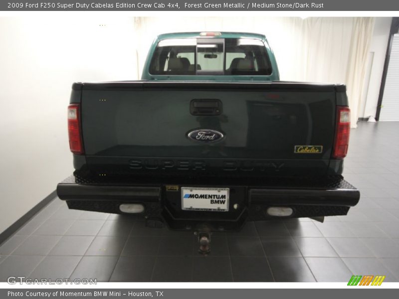 Forest Green Metallic / Medium Stone/Dark Rust 2009 Ford F250 Super Duty Cabelas Edition Crew Cab 4x4