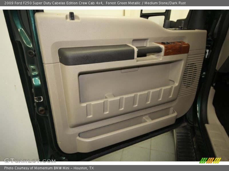 Forest Green Metallic / Medium Stone/Dark Rust 2009 Ford F250 Super Duty Cabelas Edition Crew Cab 4x4