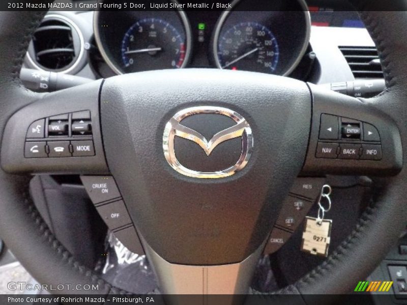  2012 MAZDA3 i Grand Touring 5 Door Steering Wheel