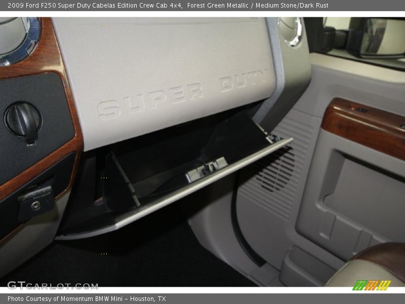 Forest Green Metallic / Medium Stone/Dark Rust 2009 Ford F250 Super Duty Cabelas Edition Crew Cab 4x4