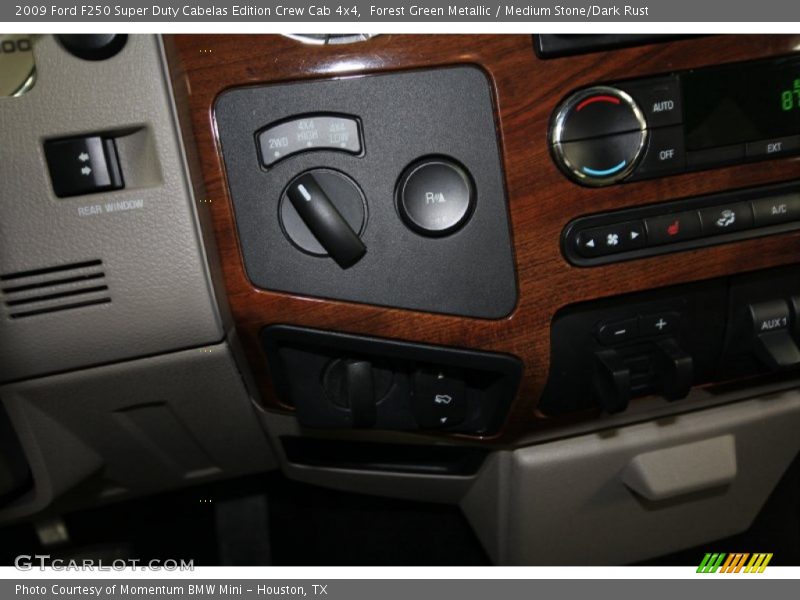 Forest Green Metallic / Medium Stone/Dark Rust 2009 Ford F250 Super Duty Cabelas Edition Crew Cab 4x4