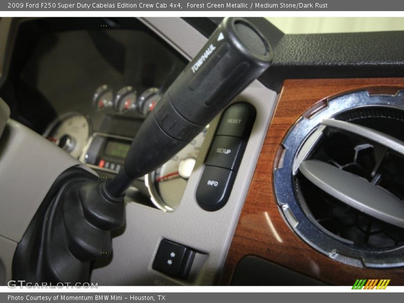 Forest Green Metallic / Medium Stone/Dark Rust 2009 Ford F250 Super Duty Cabelas Edition Crew Cab 4x4