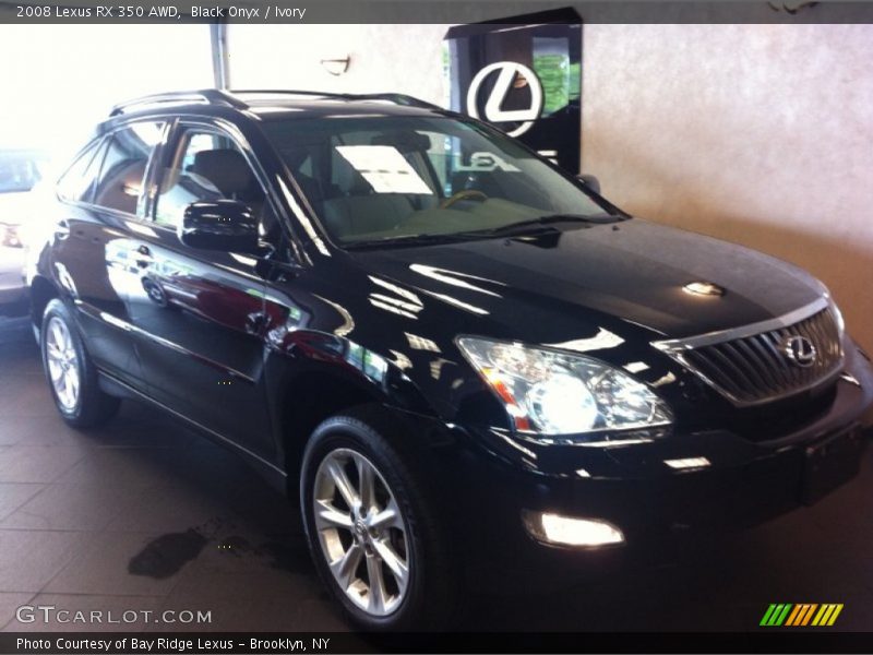 Black Onyx / Ivory 2008 Lexus RX 350 AWD