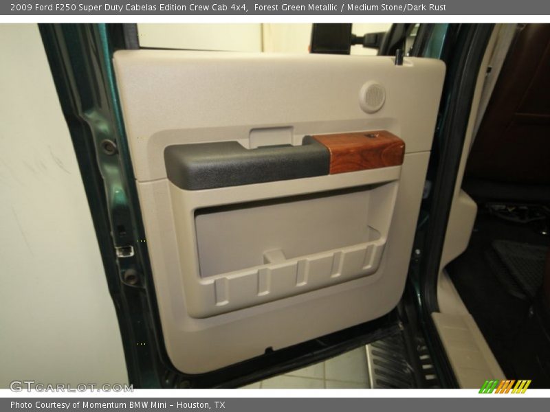 Forest Green Metallic / Medium Stone/Dark Rust 2009 Ford F250 Super Duty Cabelas Edition Crew Cab 4x4