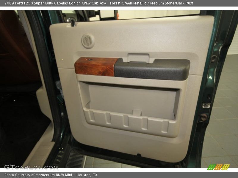 Forest Green Metallic / Medium Stone/Dark Rust 2009 Ford F250 Super Duty Cabelas Edition Crew Cab 4x4