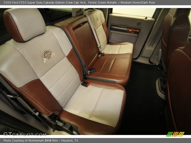 Forest Green Metallic / Medium Stone/Dark Rust 2009 Ford F250 Super Duty Cabelas Edition Crew Cab 4x4