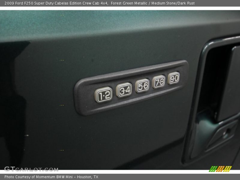 Forest Green Metallic / Medium Stone/Dark Rust 2009 Ford F250 Super Duty Cabelas Edition Crew Cab 4x4