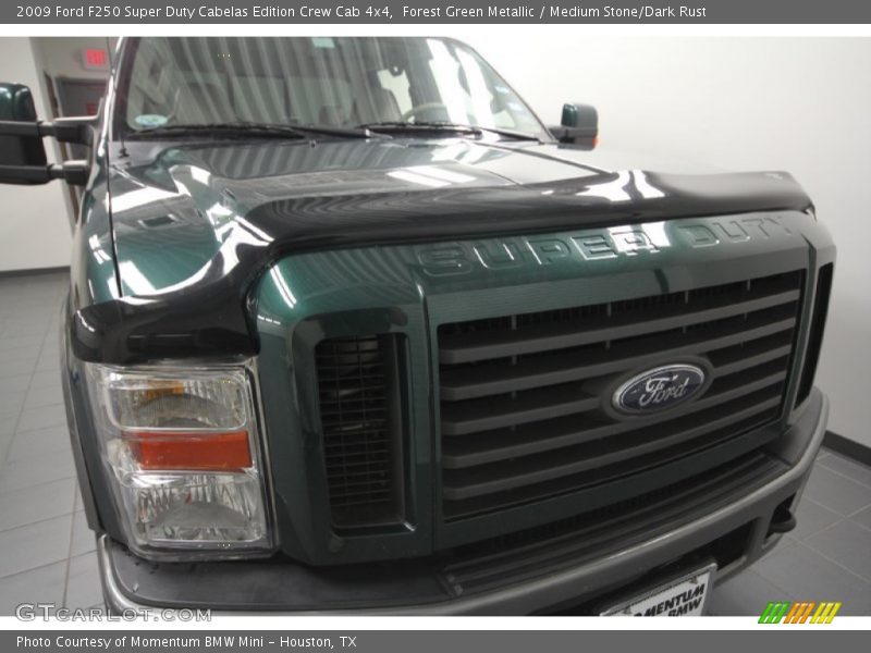 Forest Green Metallic / Medium Stone/Dark Rust 2009 Ford F250 Super Duty Cabelas Edition Crew Cab 4x4