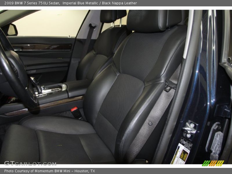 Imperial Blue Metallic / Black Nappa Leather 2009 BMW 7 Series 750Li Sedan