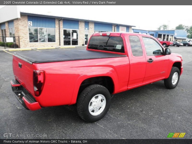 Victory Red / Very Dark Pewter 2005 Chevrolet Colorado LS Extended Cab 4x4