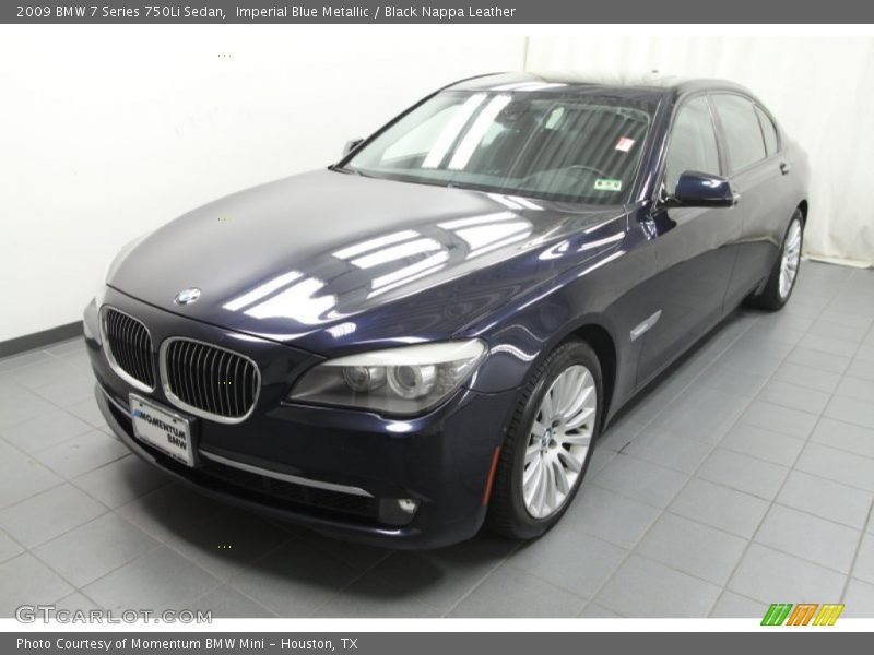 Imperial Blue Metallic / Black Nappa Leather 2009 BMW 7 Series 750Li Sedan