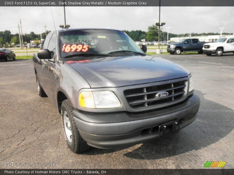 Dark Shadow Grey Metallic / Medium Graphite Grey 2003 Ford F150 XL SuperCab