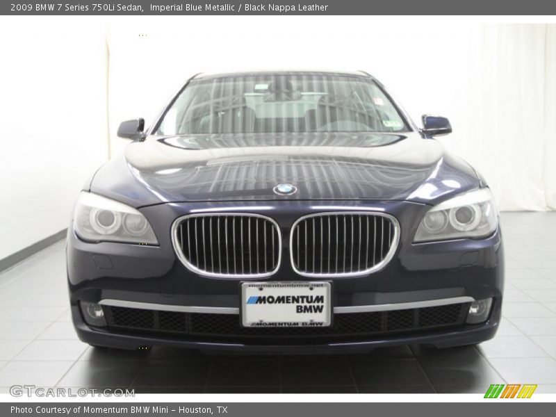 Imperial Blue Metallic / Black Nappa Leather 2009 BMW 7 Series 750Li Sedan