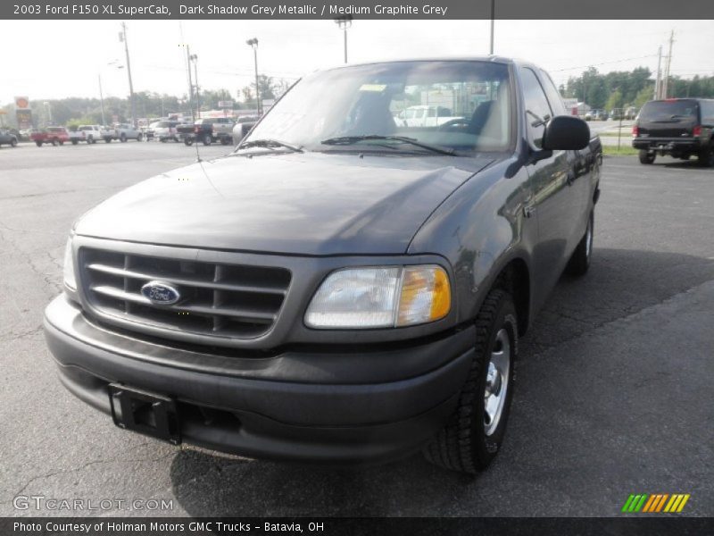 Dark Shadow Grey Metallic / Medium Graphite Grey 2003 Ford F150 XL SuperCab