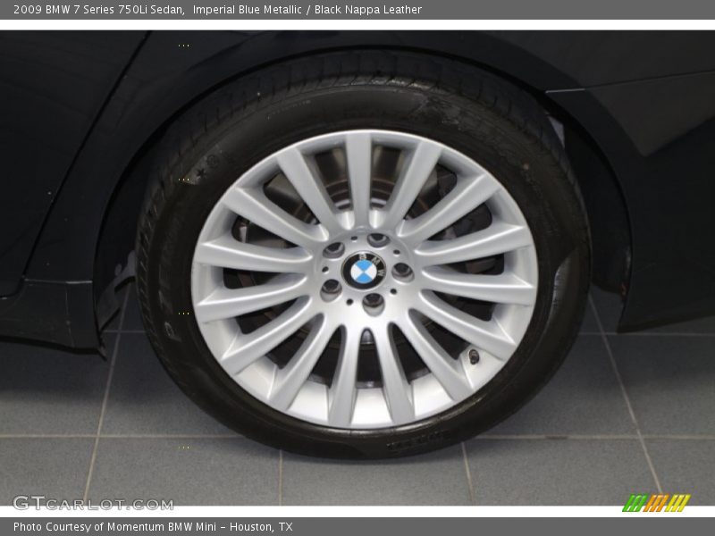 Imperial Blue Metallic / Black Nappa Leather 2009 BMW 7 Series 750Li Sedan