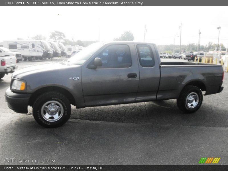 Dark Shadow Grey Metallic / Medium Graphite Grey 2003 Ford F150 XL SuperCab
