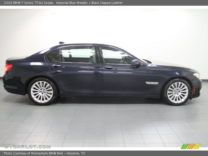 Imperial Blue Metallic / Black Nappa Leather 2009 BMW 7 Series 750Li Sedan