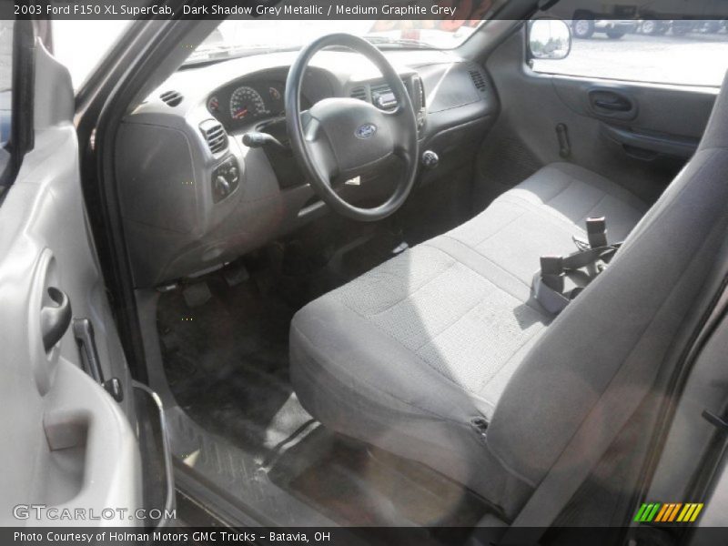 Dark Shadow Grey Metallic / Medium Graphite Grey 2003 Ford F150 XL SuperCab