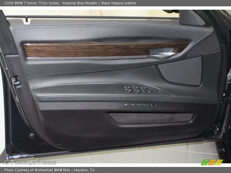 Imperial Blue Metallic / Black Nappa Leather 2009 BMW 7 Series 750Li Sedan