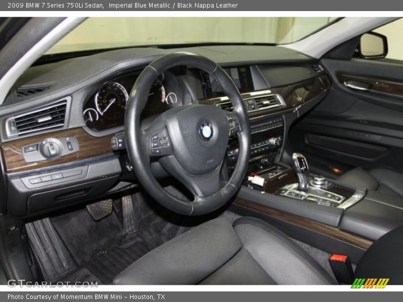 Imperial Blue Metallic / Black Nappa Leather 2009 BMW 7 Series 750Li Sedan