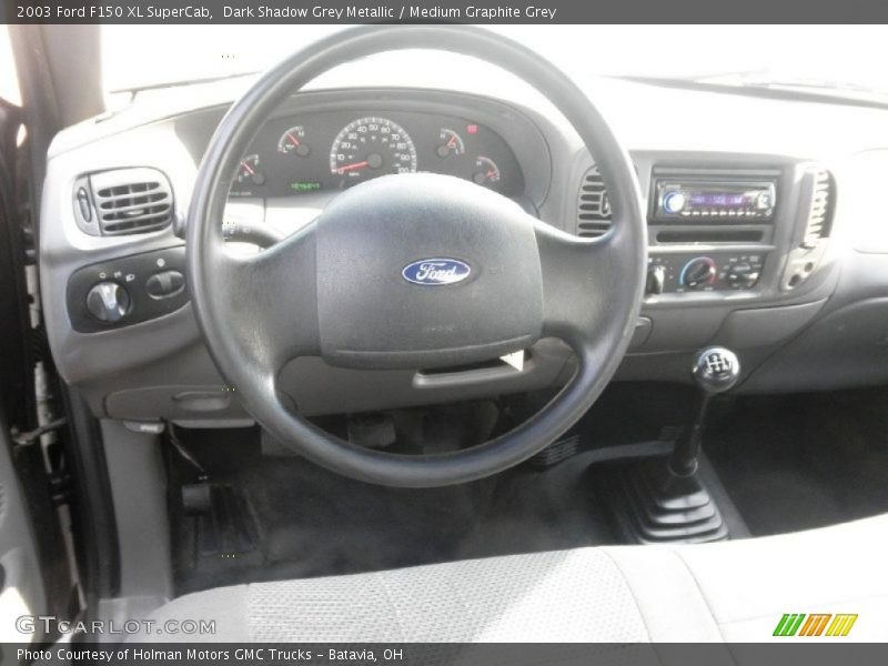 Dark Shadow Grey Metallic / Medium Graphite Grey 2003 Ford F150 XL SuperCab