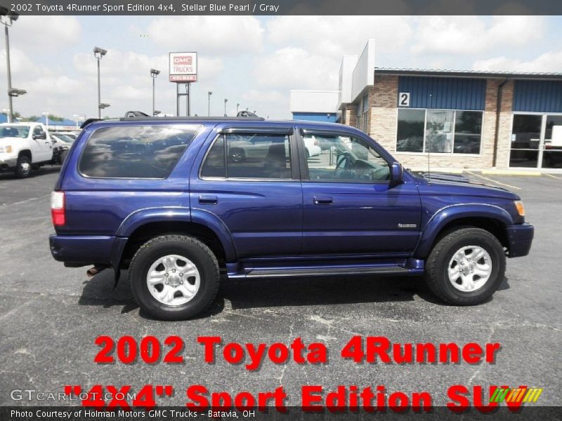 Stellar Blue Pearl / Gray 2002 Toyota 4Runner Sport Edition 4x4