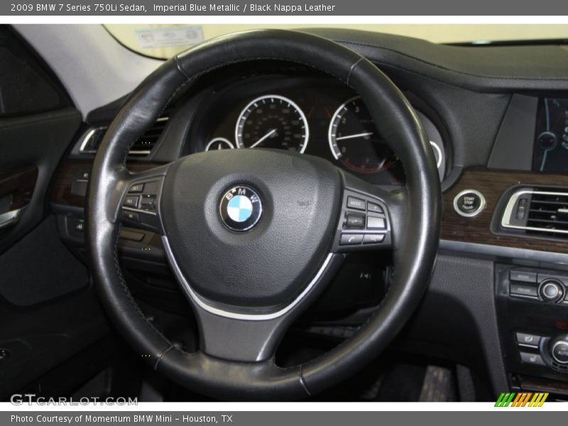 Imperial Blue Metallic / Black Nappa Leather 2009 BMW 7 Series 750Li Sedan