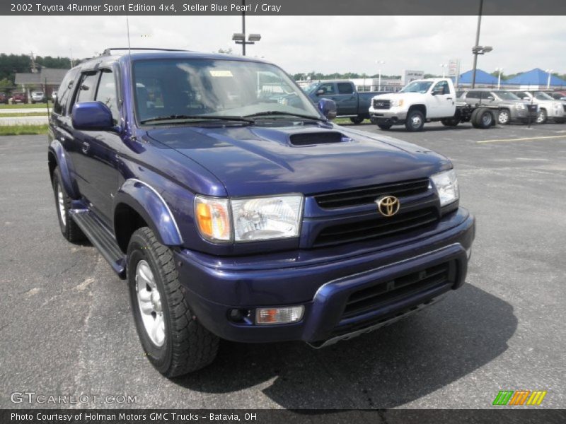Stellar Blue Pearl / Gray 2002 Toyota 4Runner Sport Edition 4x4