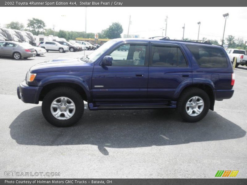 Stellar Blue Pearl / Gray 2002 Toyota 4Runner Sport Edition 4x4