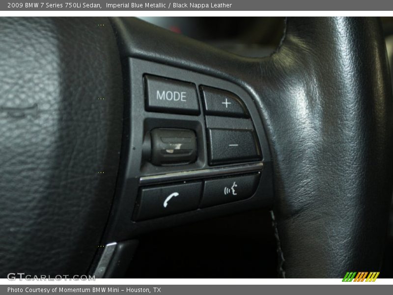 Imperial Blue Metallic / Black Nappa Leather 2009 BMW 7 Series 750Li Sedan
