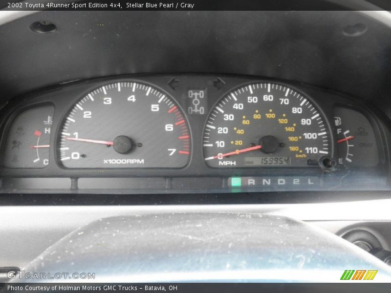 Stellar Blue Pearl / Gray 2002 Toyota 4Runner Sport Edition 4x4
