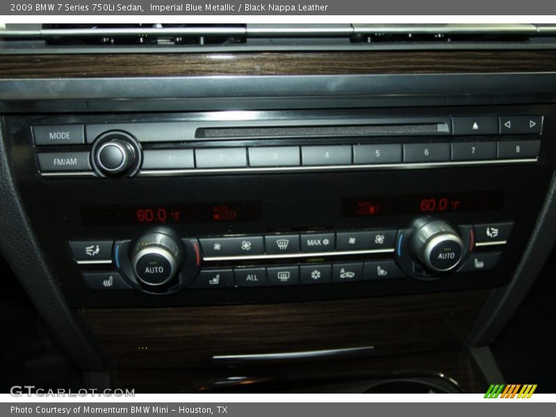 Imperial Blue Metallic / Black Nappa Leather 2009 BMW 7 Series 750Li Sedan