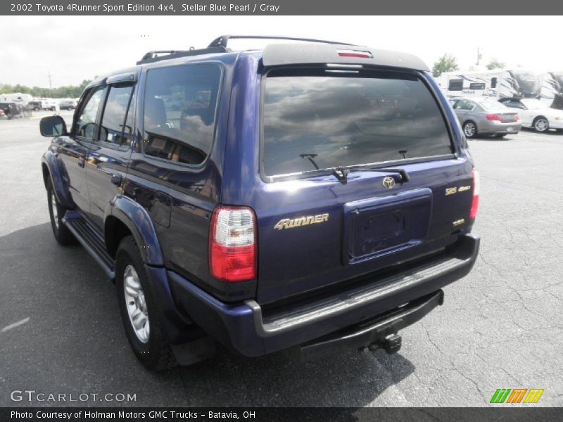 Stellar Blue Pearl / Gray 2002 Toyota 4Runner Sport Edition 4x4