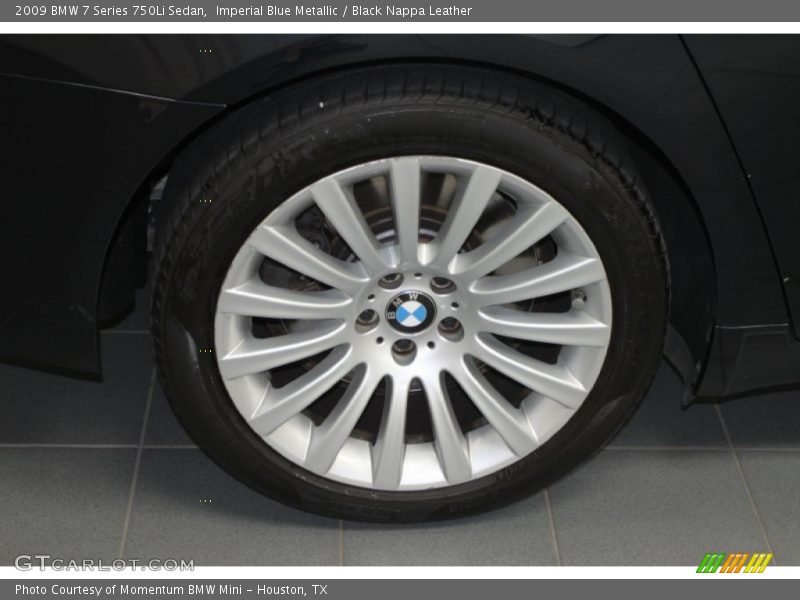 Imperial Blue Metallic / Black Nappa Leather 2009 BMW 7 Series 750Li Sedan