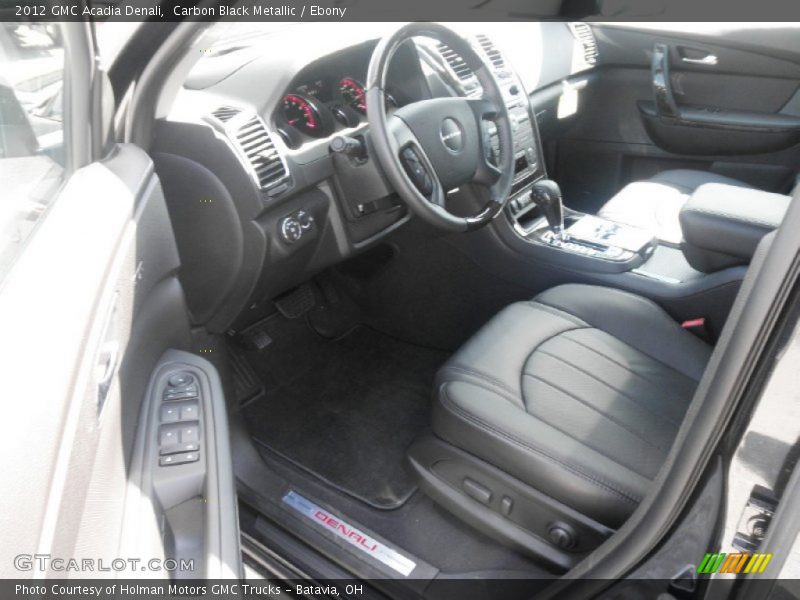 Carbon Black Metallic / Ebony 2012 GMC Acadia Denali