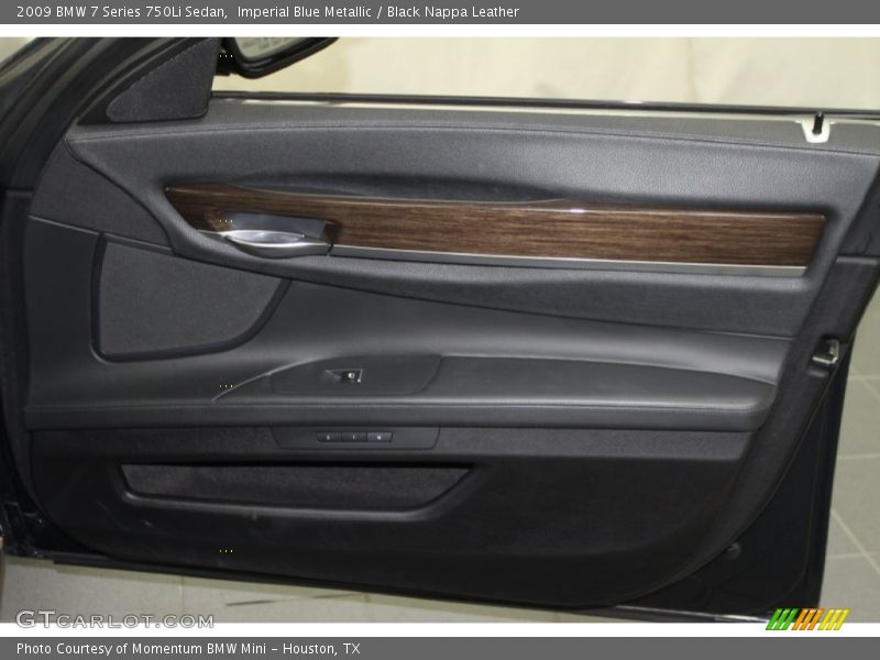 Imperial Blue Metallic / Black Nappa Leather 2009 BMW 7 Series 750Li Sedan