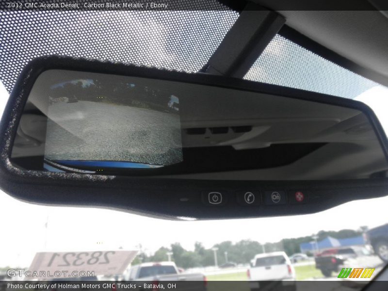 Carbon Black Metallic / Ebony 2012 GMC Acadia Denali