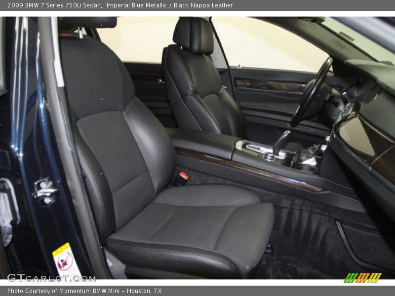 Imperial Blue Metallic / Black Nappa Leather 2009 BMW 7 Series 750Li Sedan